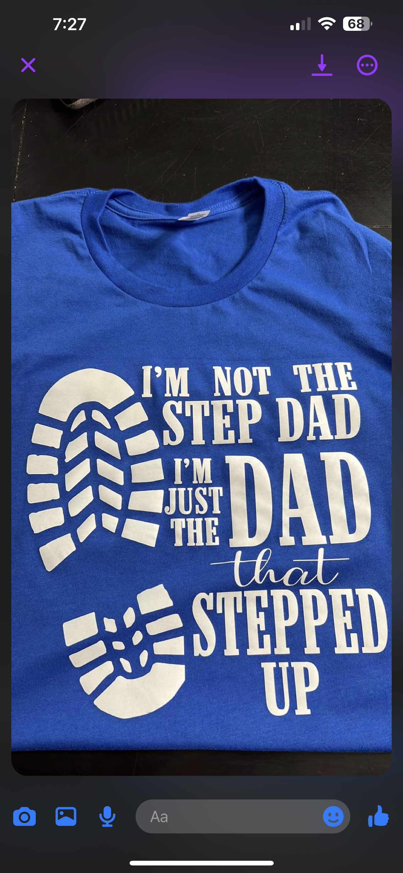 Stepdad Stepped up TEE SHIRT