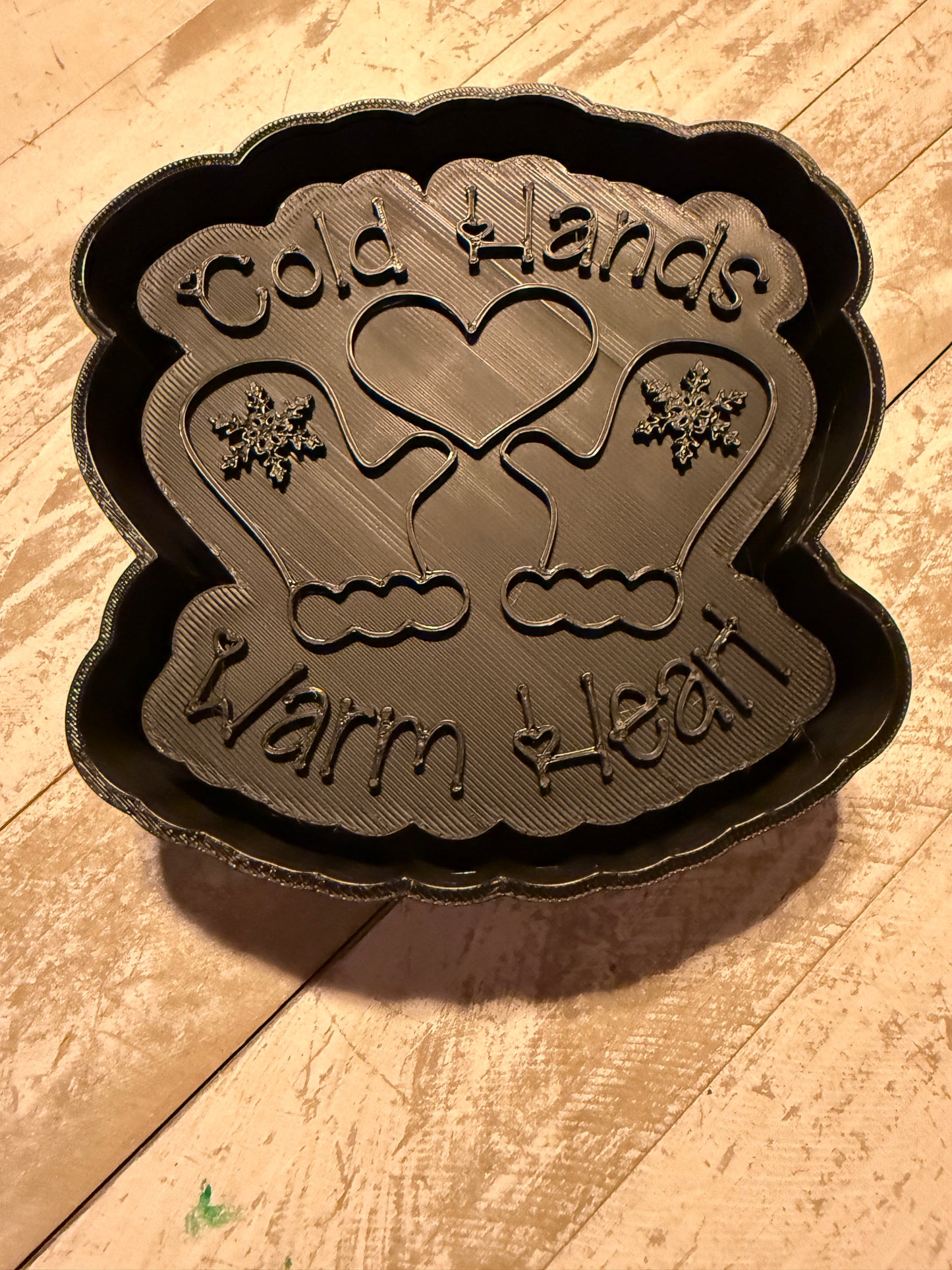 Cold hands warm hearts mold