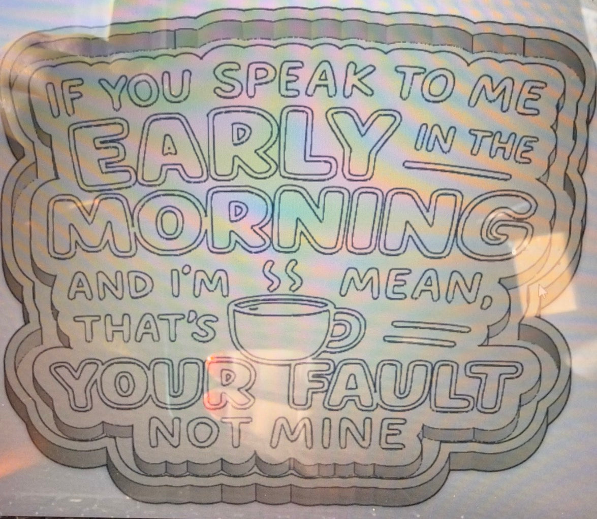 Early morning coffee mold