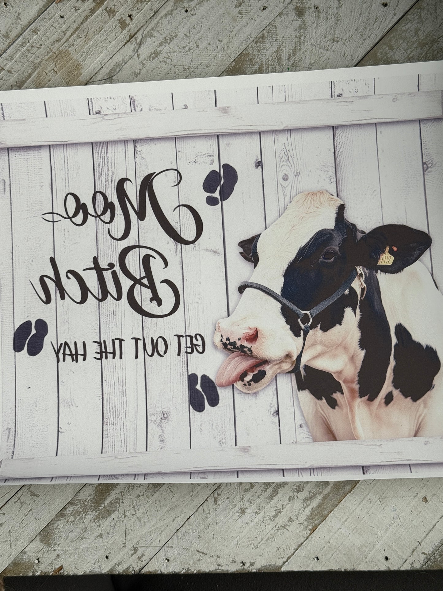 Moo b*tch 20oz sublimation wrap