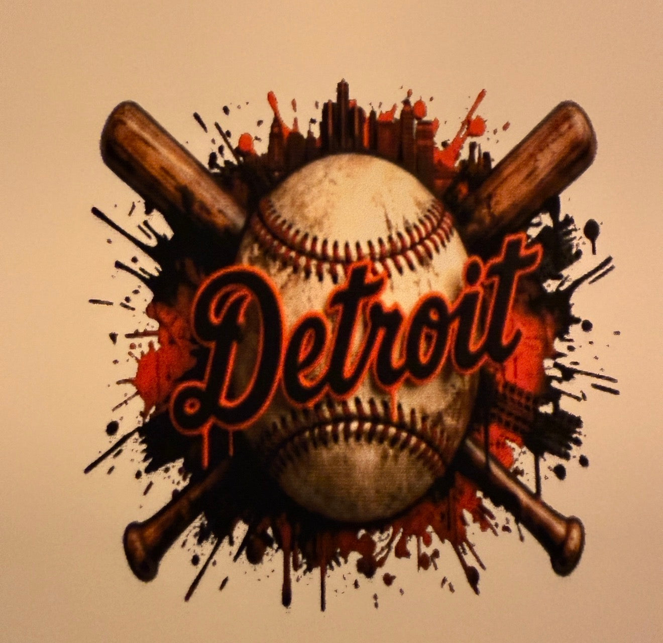 Baseball 3d bats cardstock