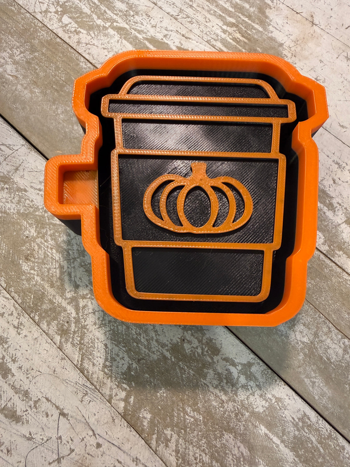 Pumpkin coffee drink mold