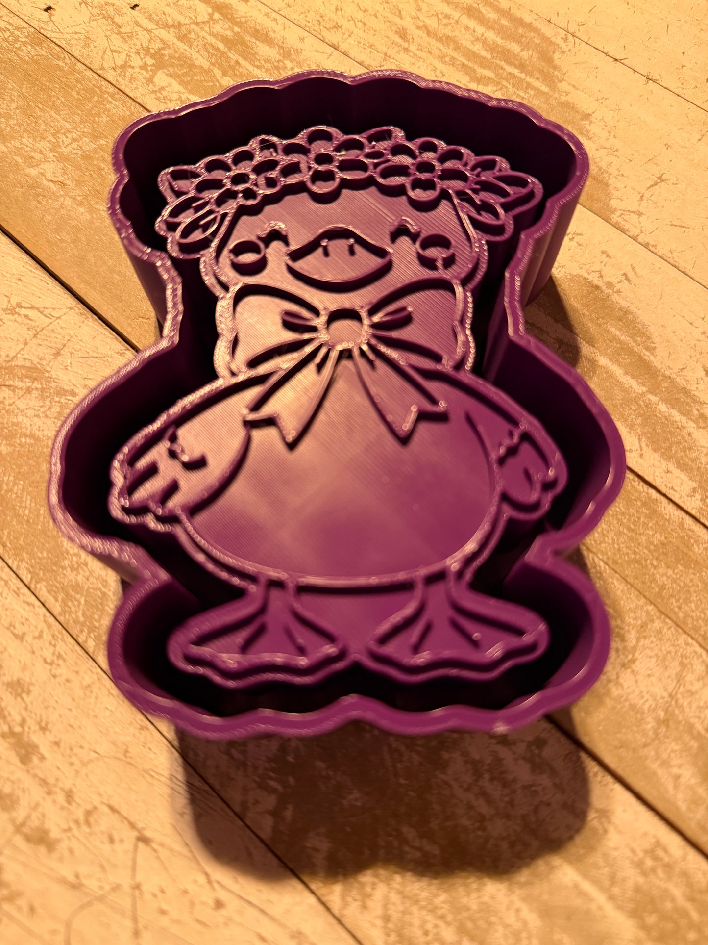 Duck with flowers mold