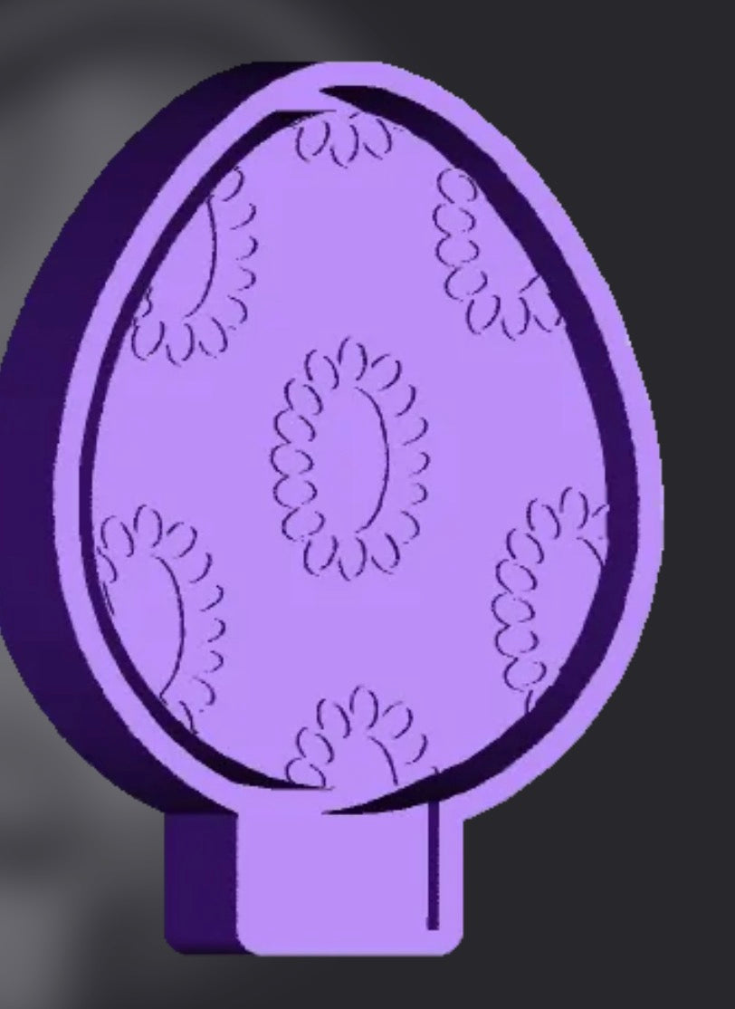 Easter egg with concho mold