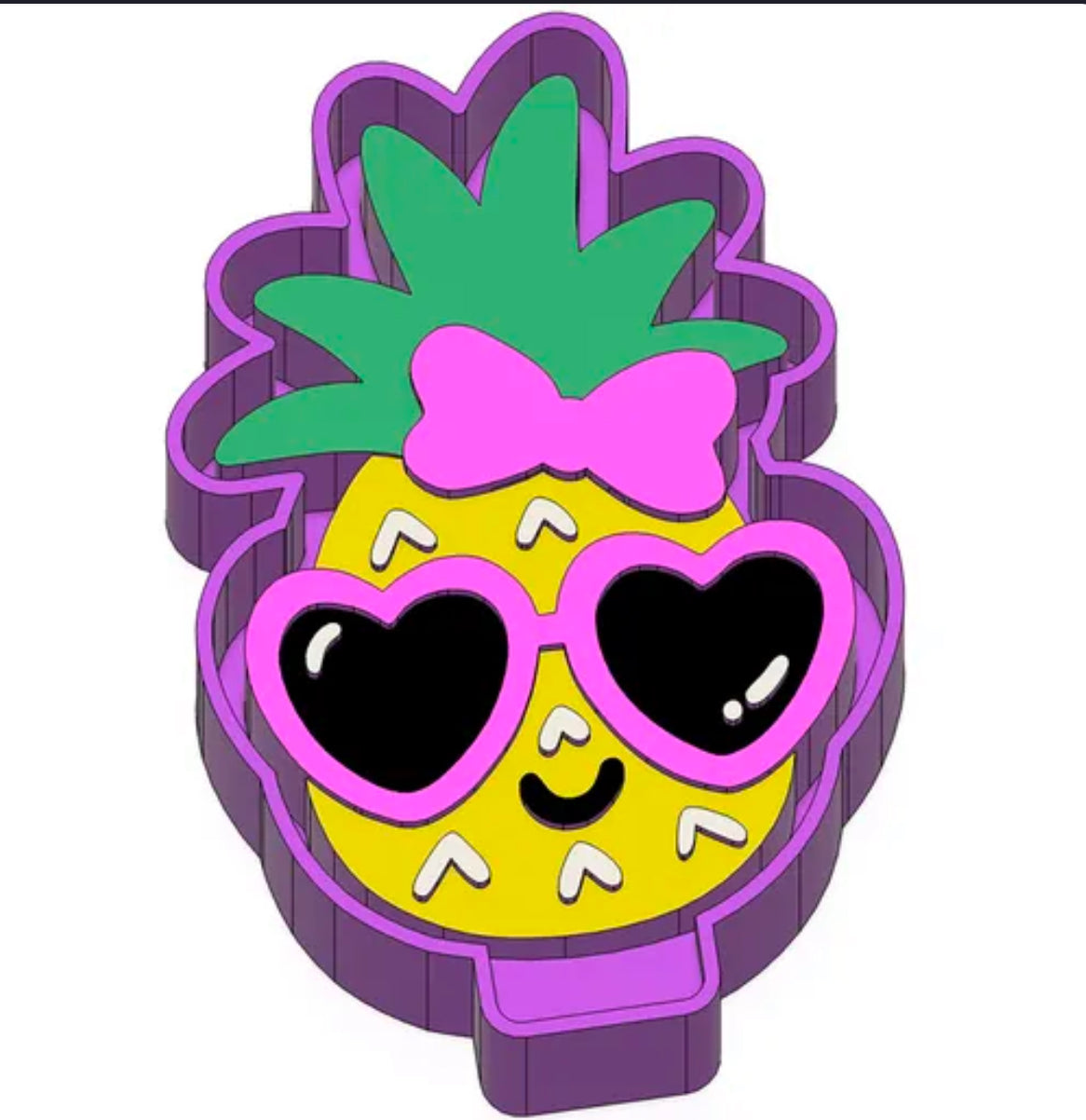 Girl pineapple freshie mold