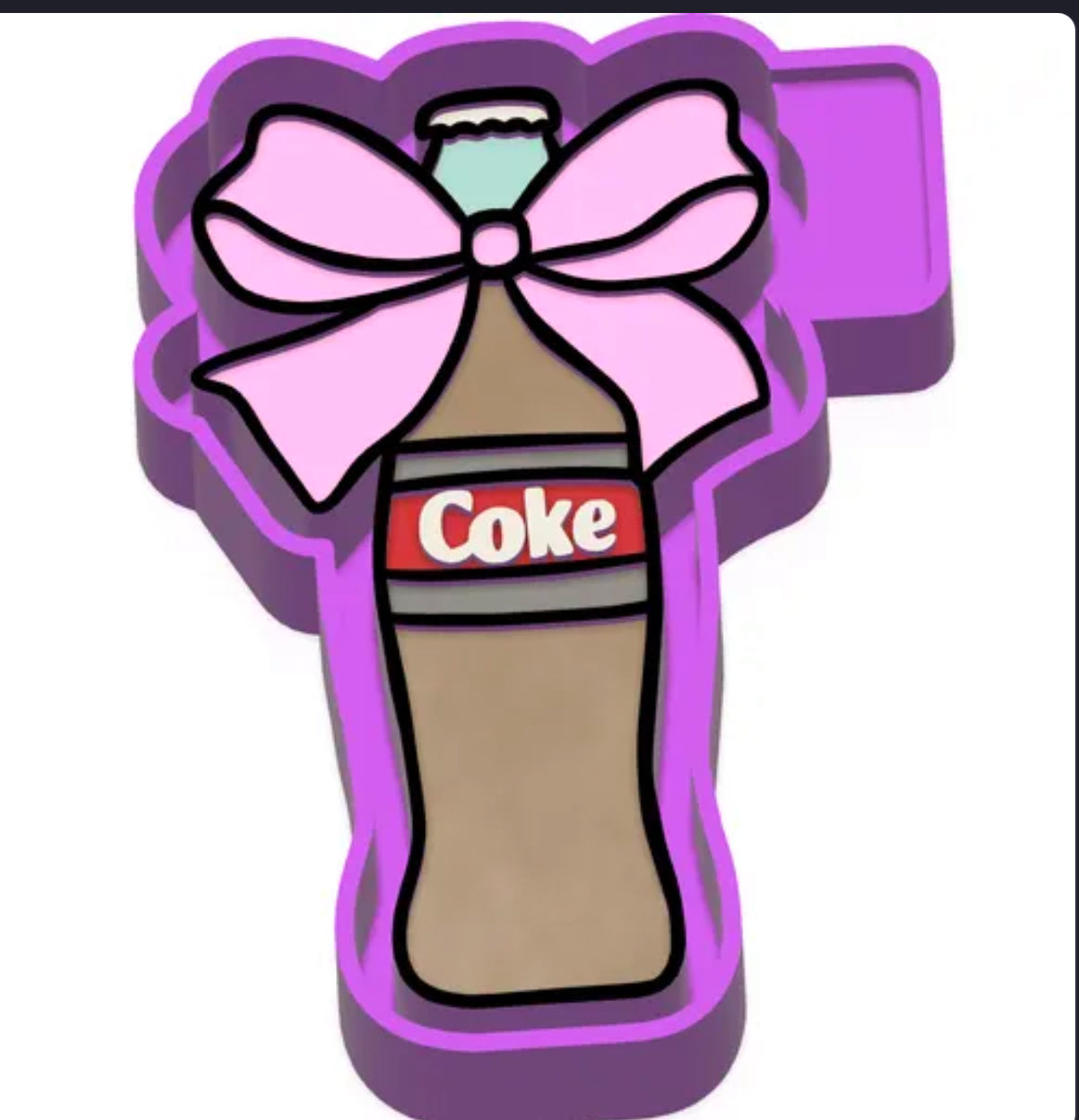 Soda with bow mold