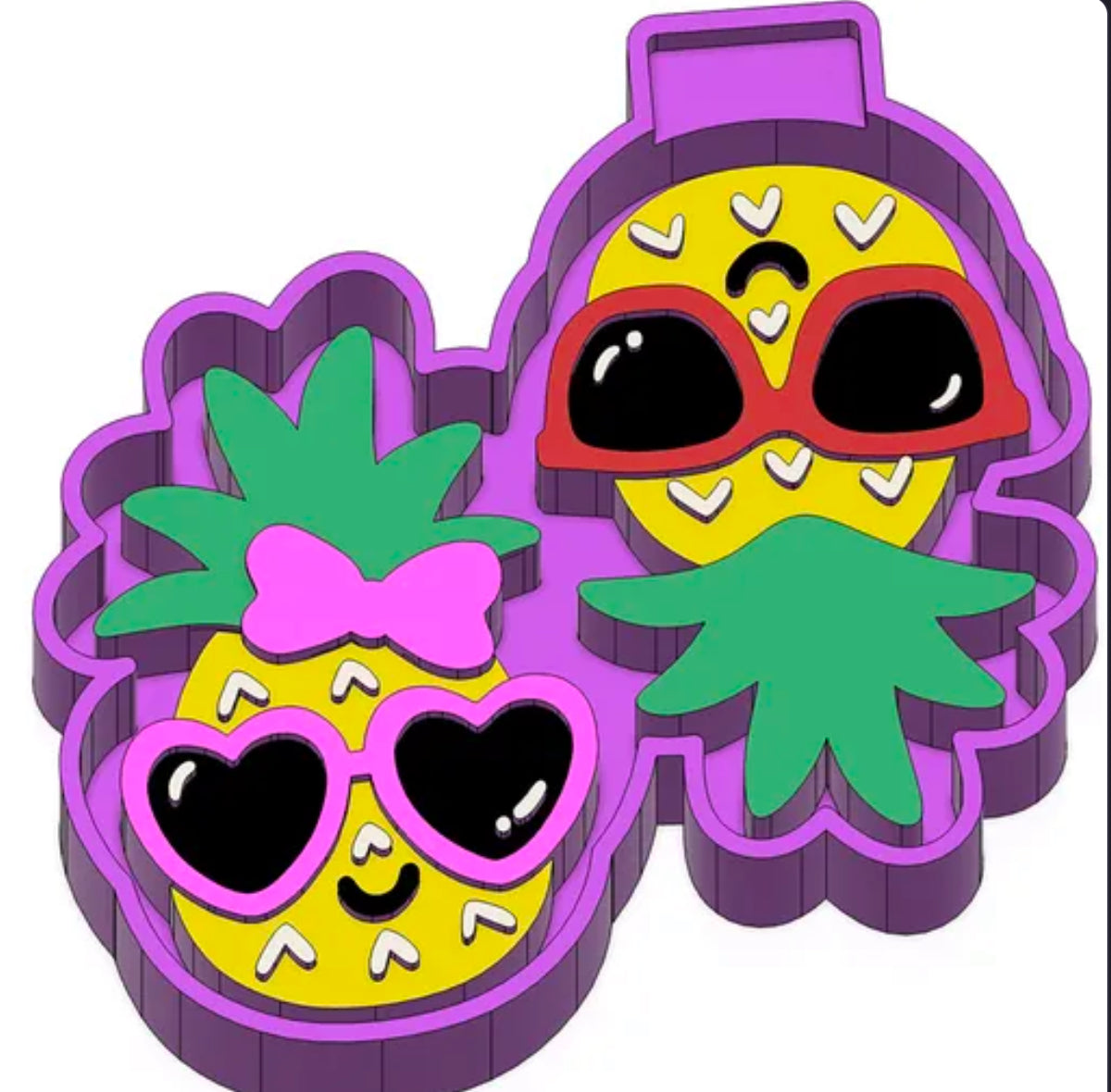 Pineapple vent clip freshie mold