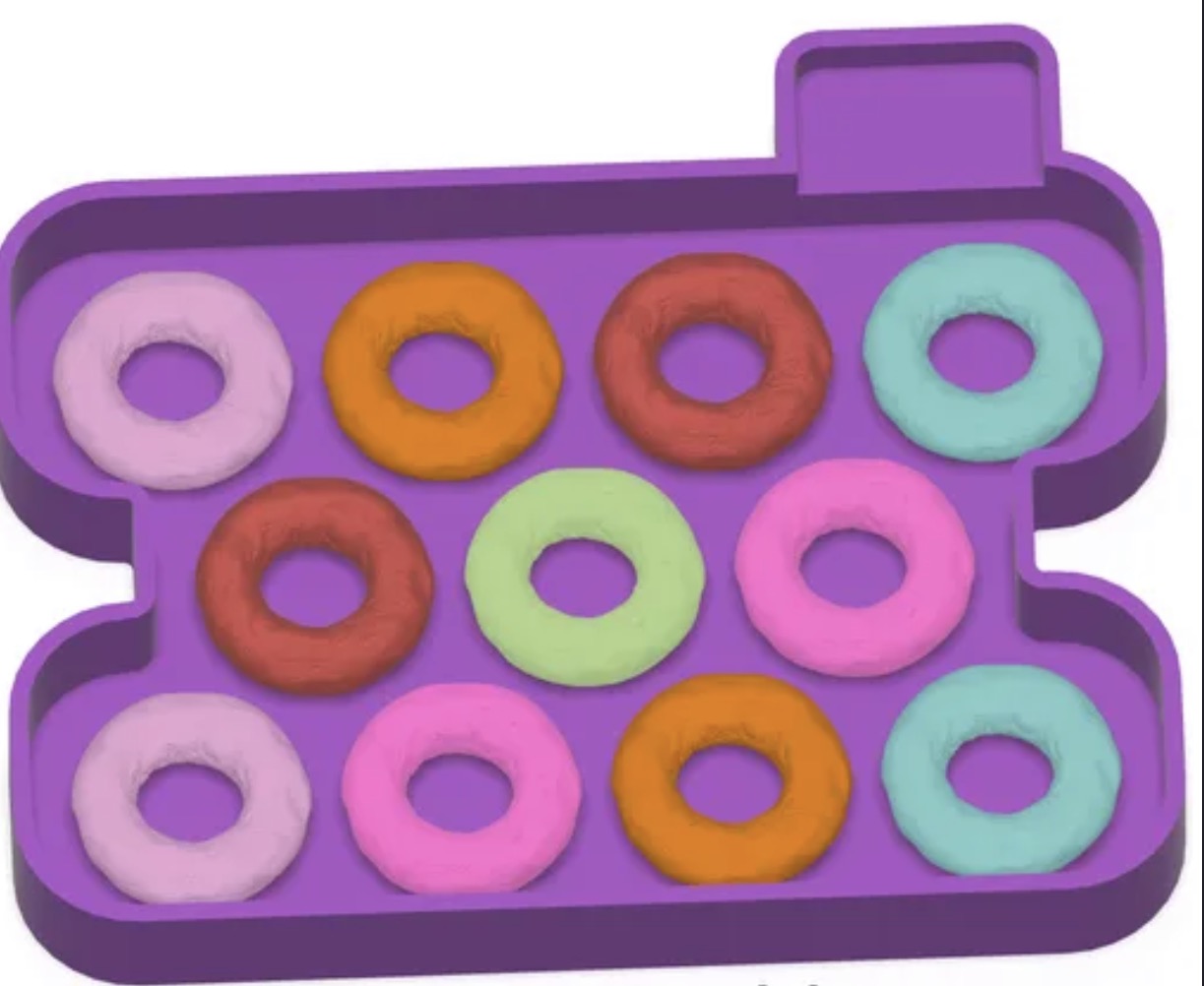 Circle wax melt mold