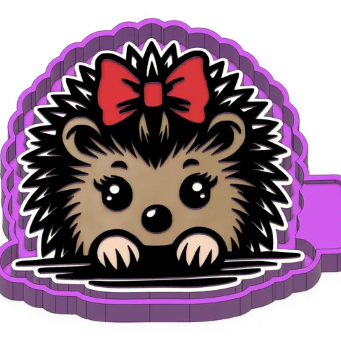 Baby hedgehog freshie mold