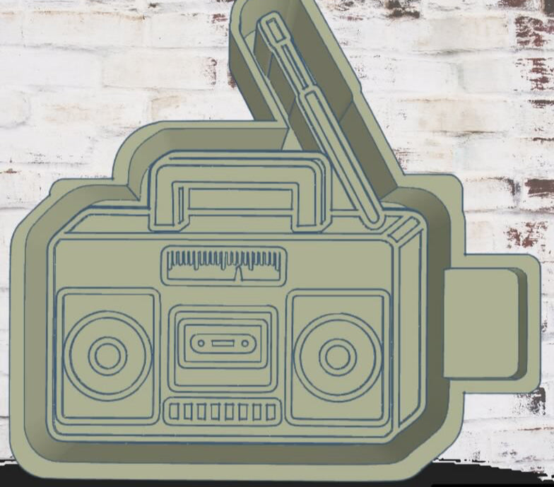 Boombox freshie mold