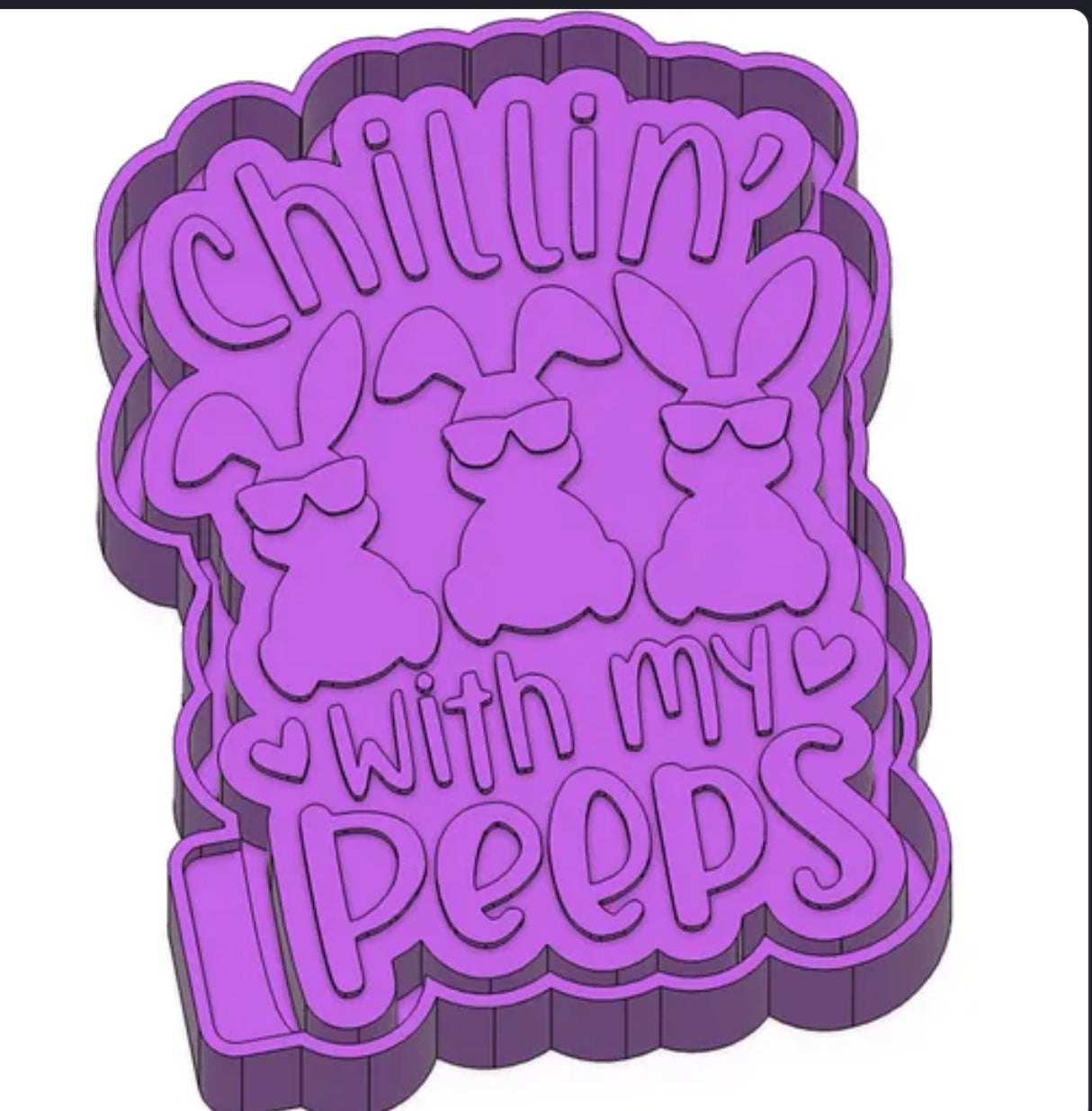 Chillin with my peeps #2 freshie mold