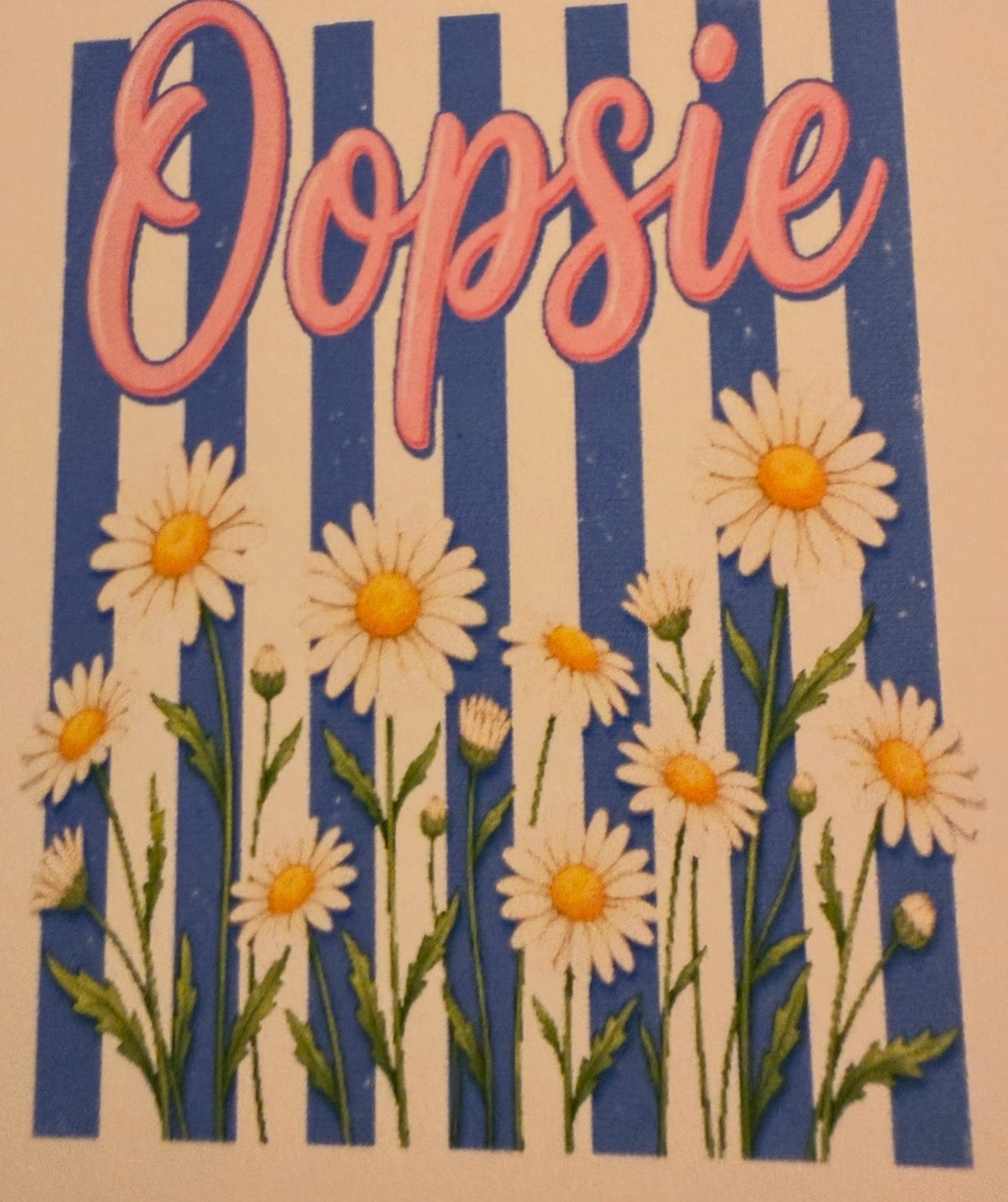 Oopsie daisy rectangle cardstock