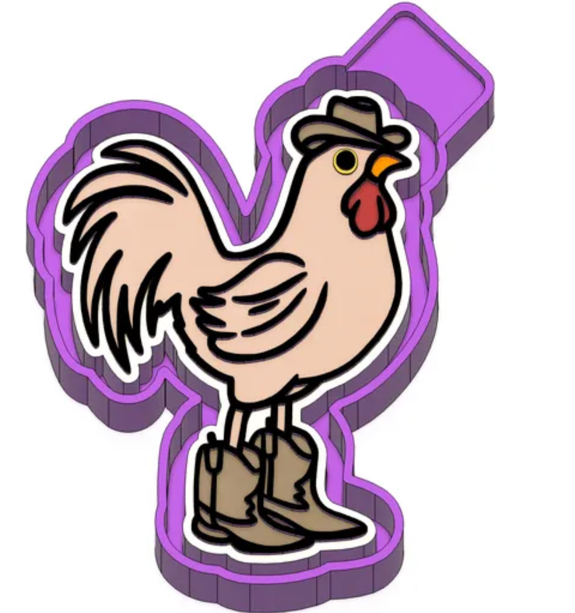 Chicken freshie mold