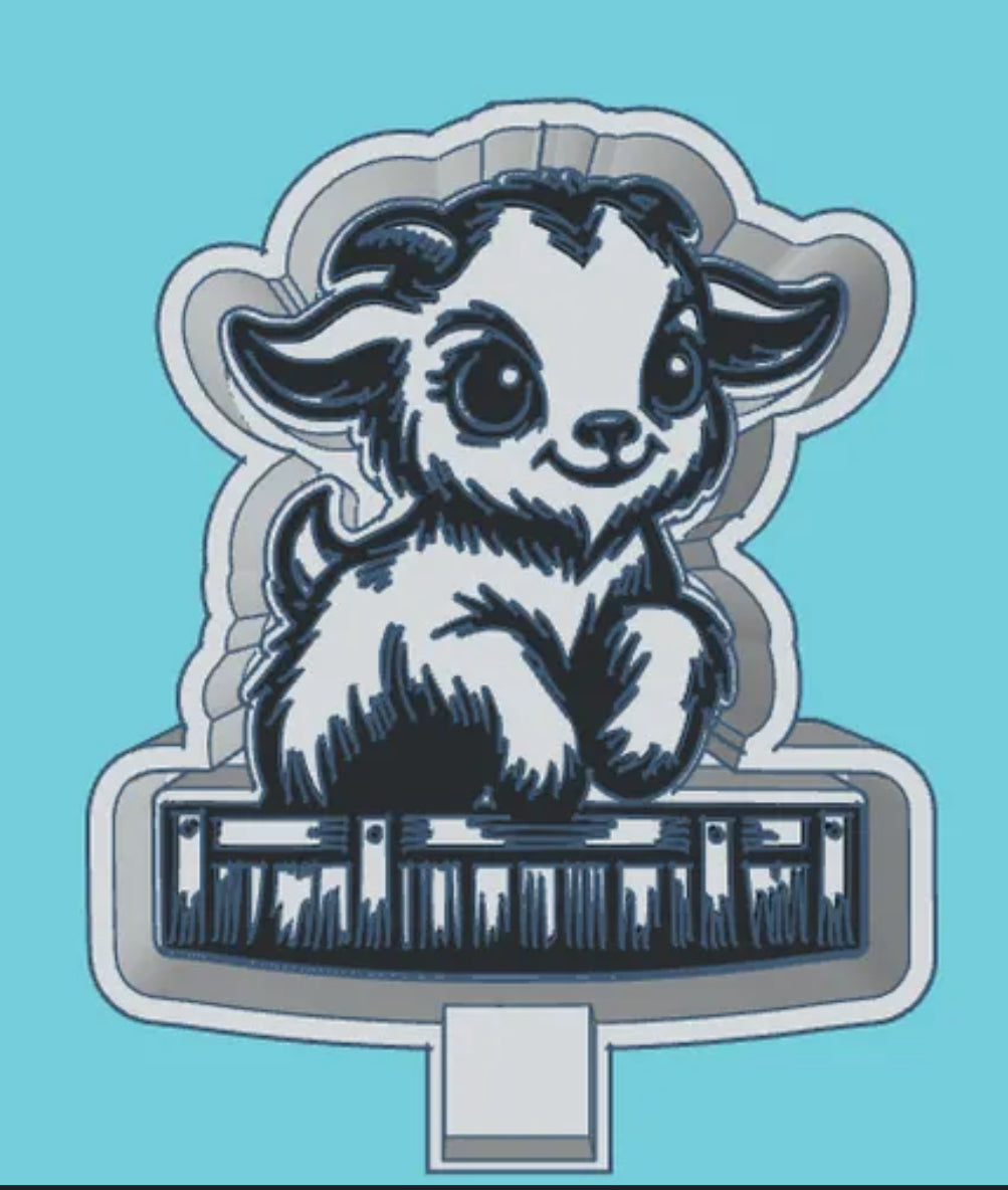 Baby goat freshie mold