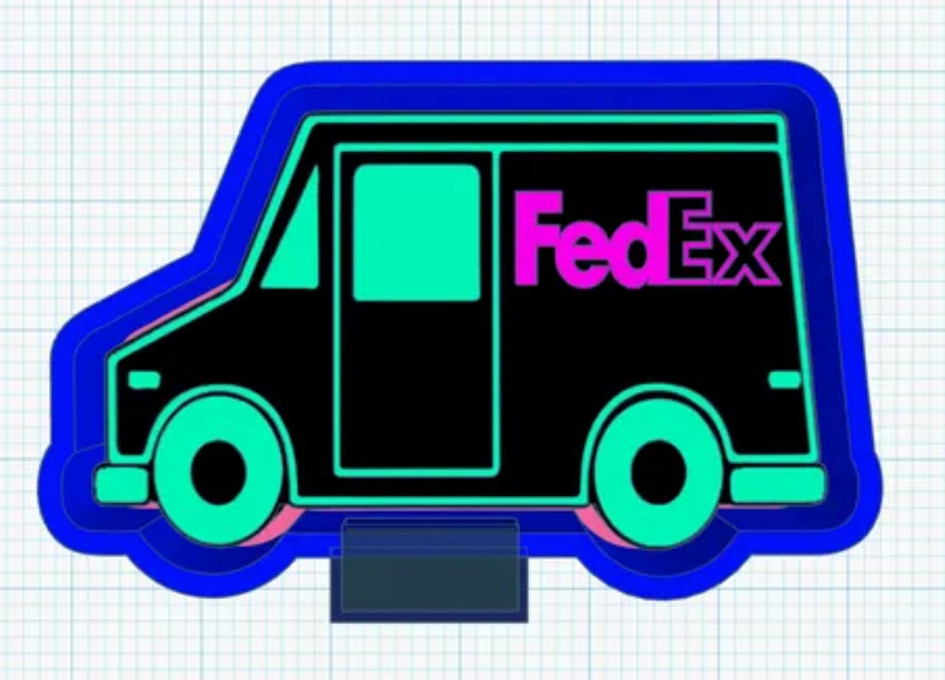 Fed truck freshie mold