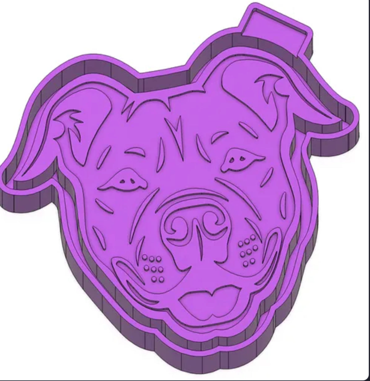 Pitbull freshie mold