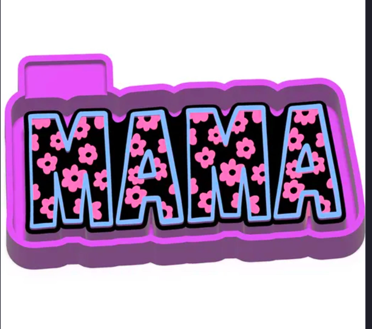 Mama with flowers freshie mold