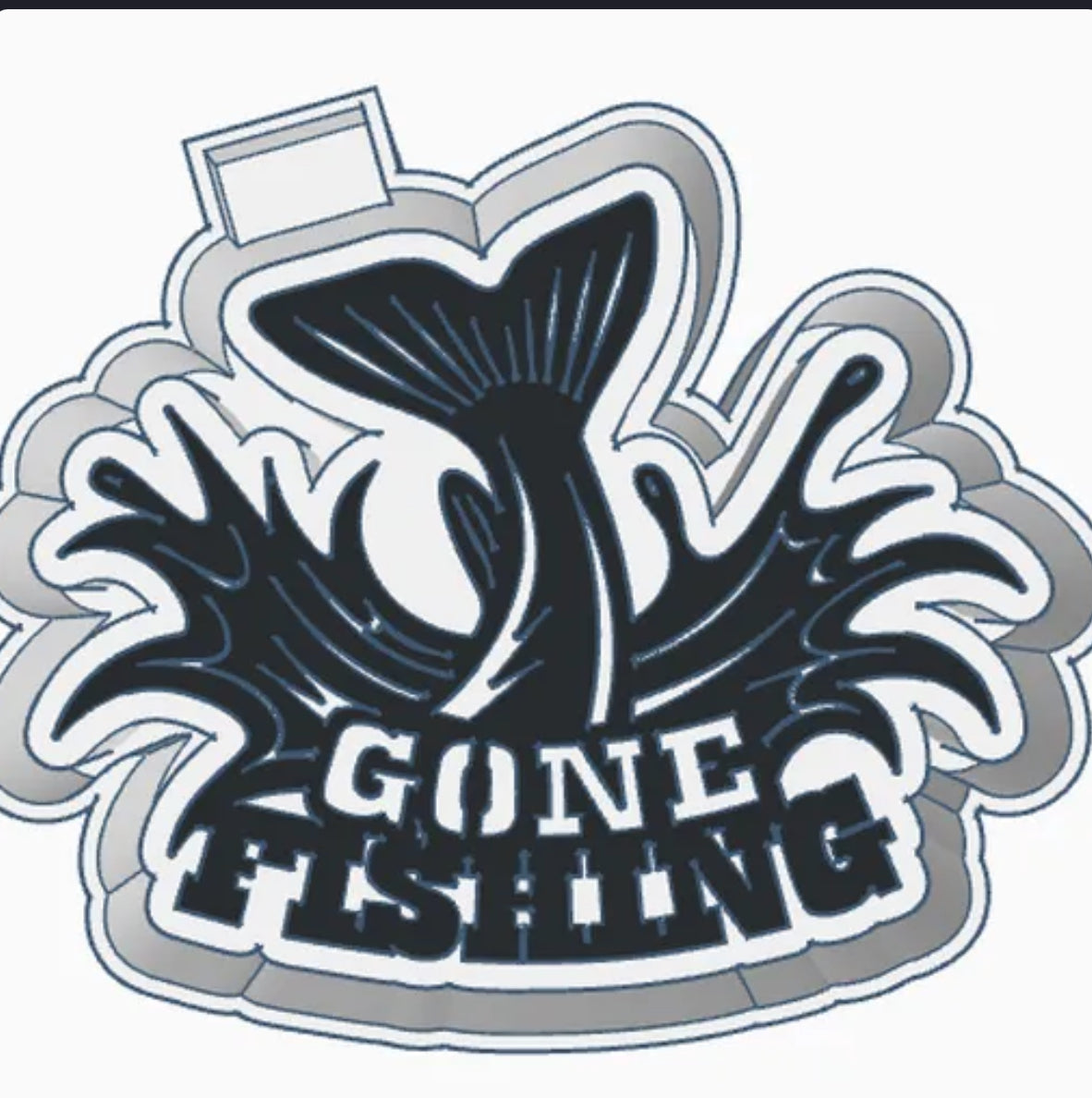 Gone fishing freshie mold