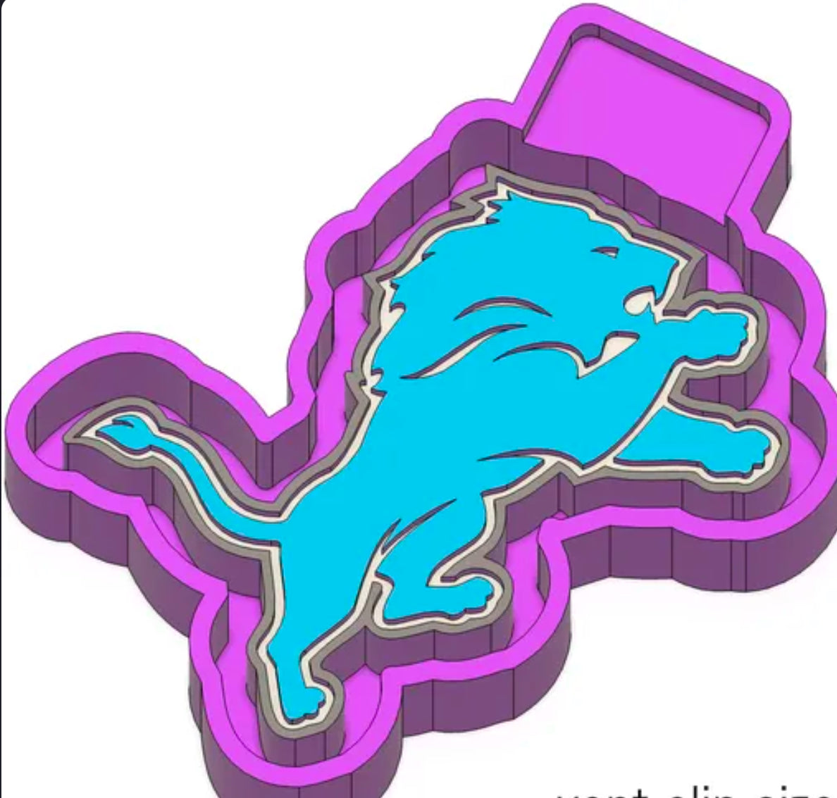 Lion freshie mold