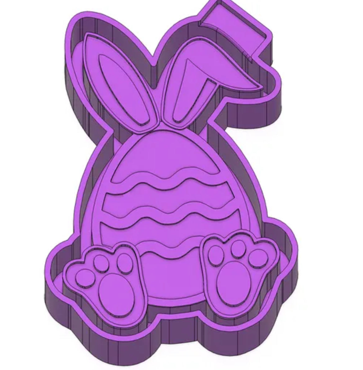 Easter egg with bunny ears freshie mold