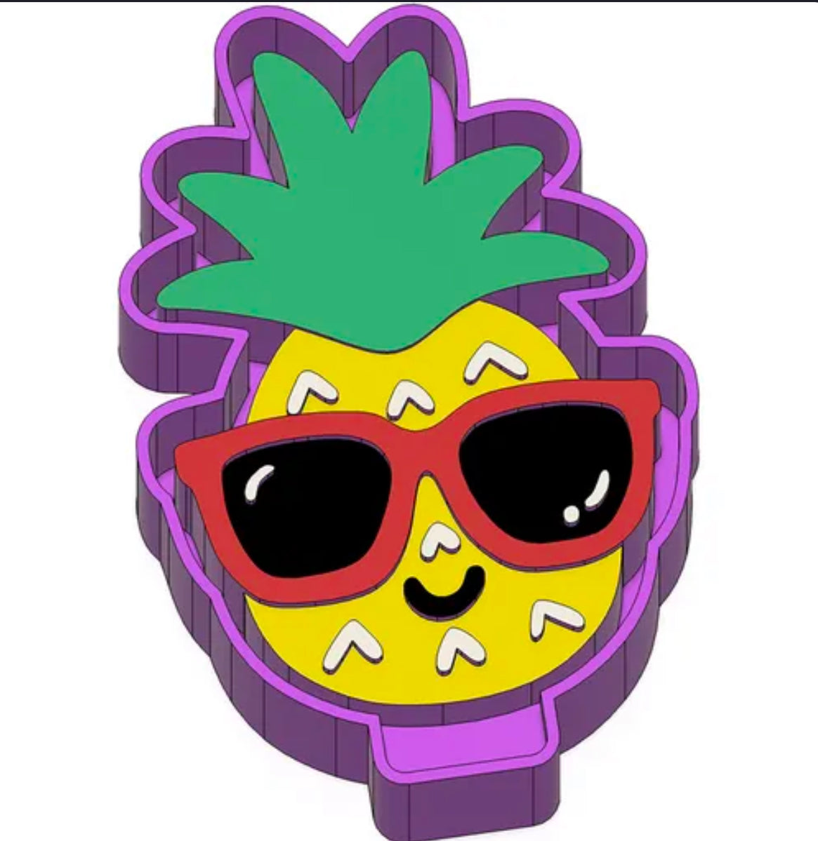 Boy pineapple freshie mold