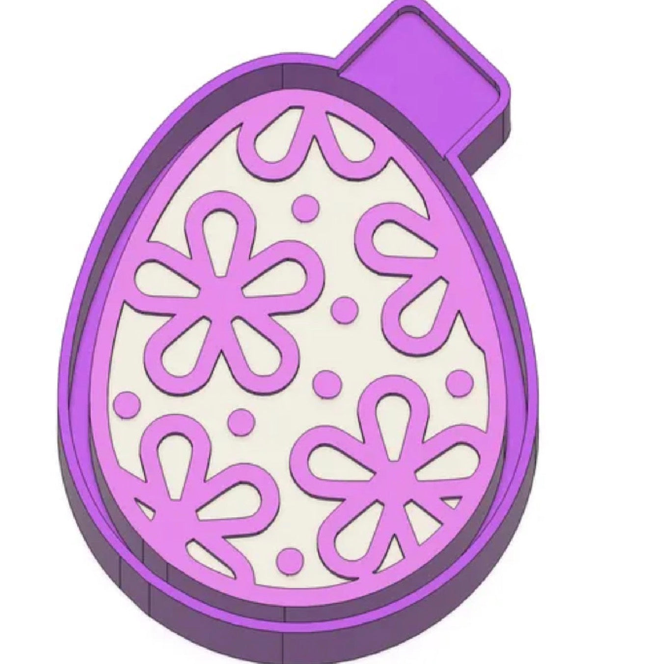 Egg with flowers vent clip mold