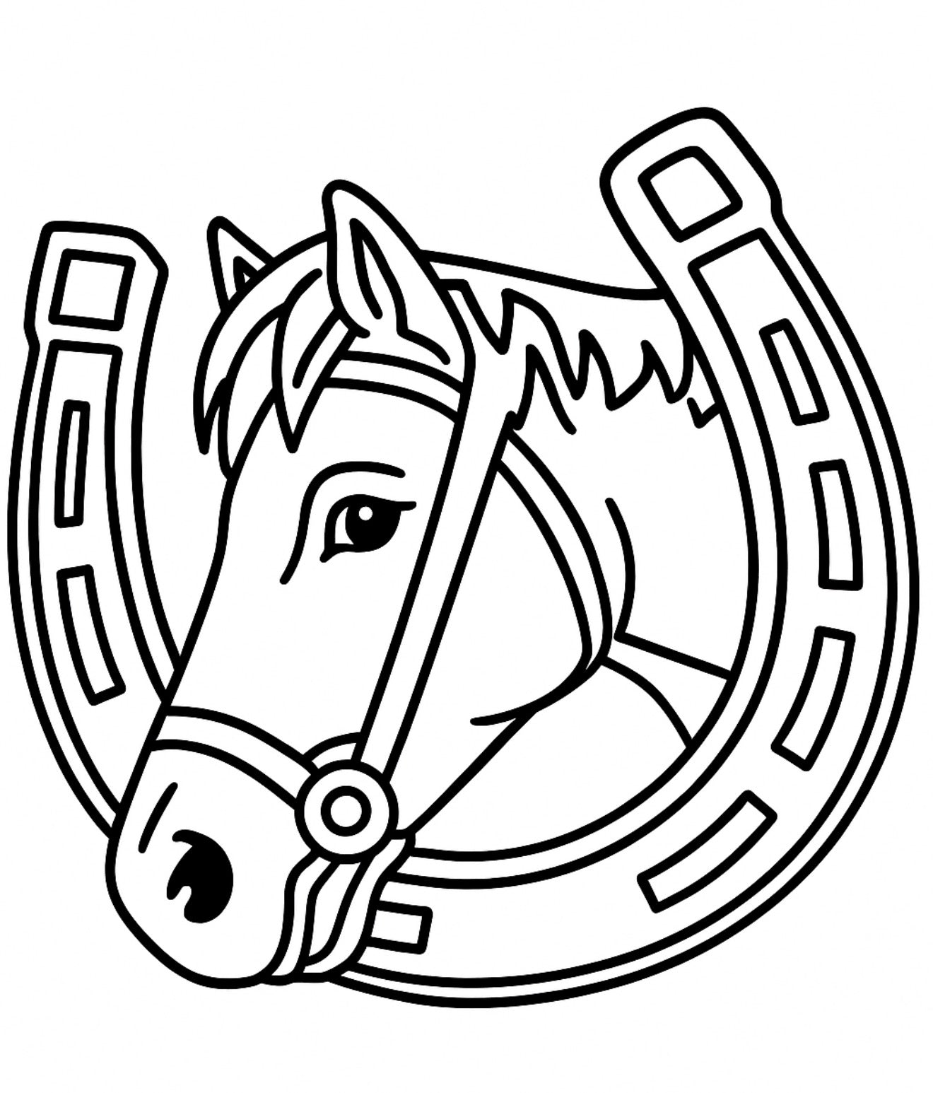 Horse with horseshoe mold