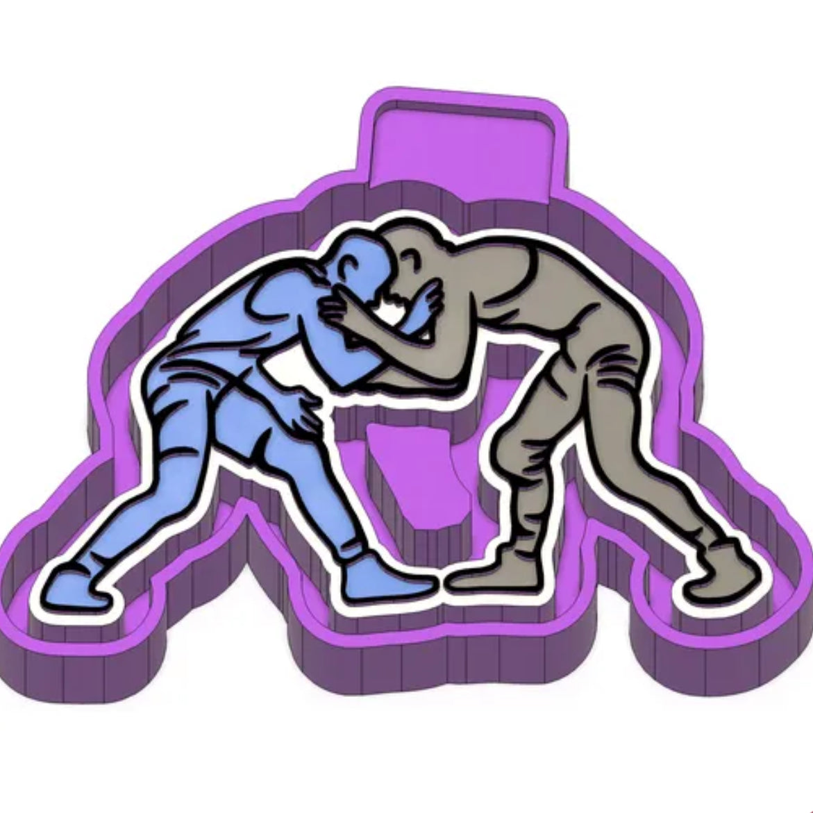 Wrestling freshie mold