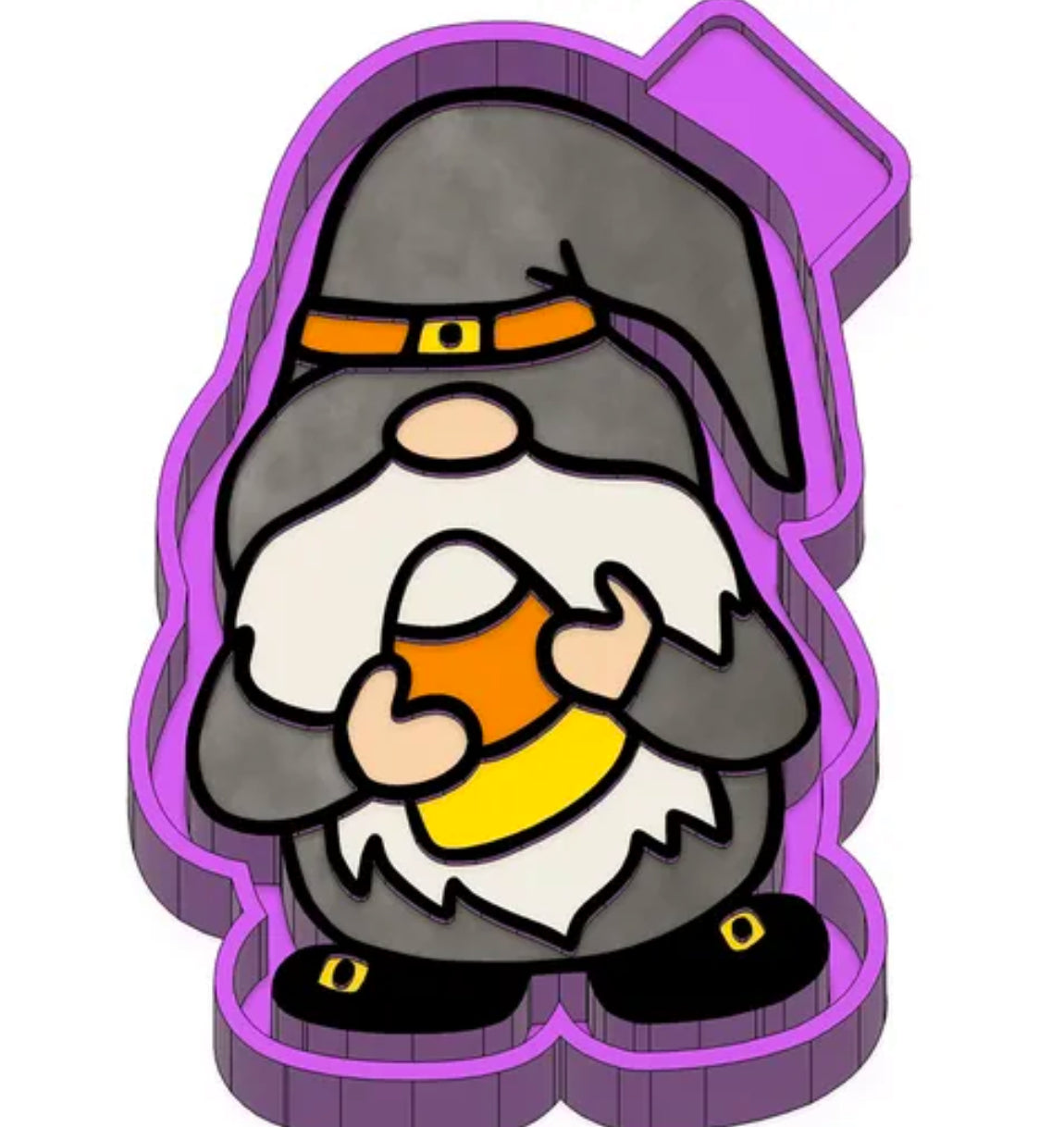 Candy corn gnome freshie mold