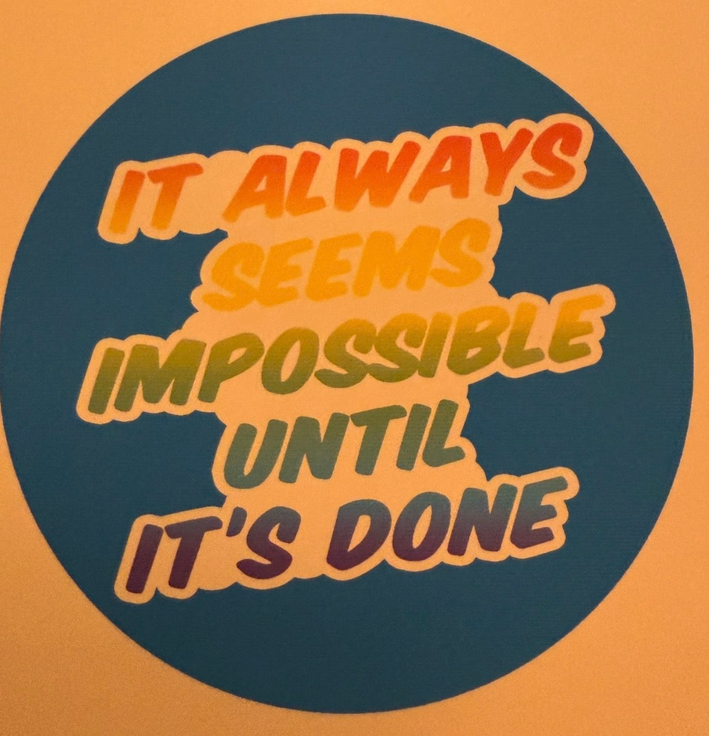 It always seem impossible cardstock