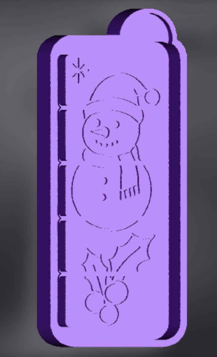 Snowman snapbar wax mold