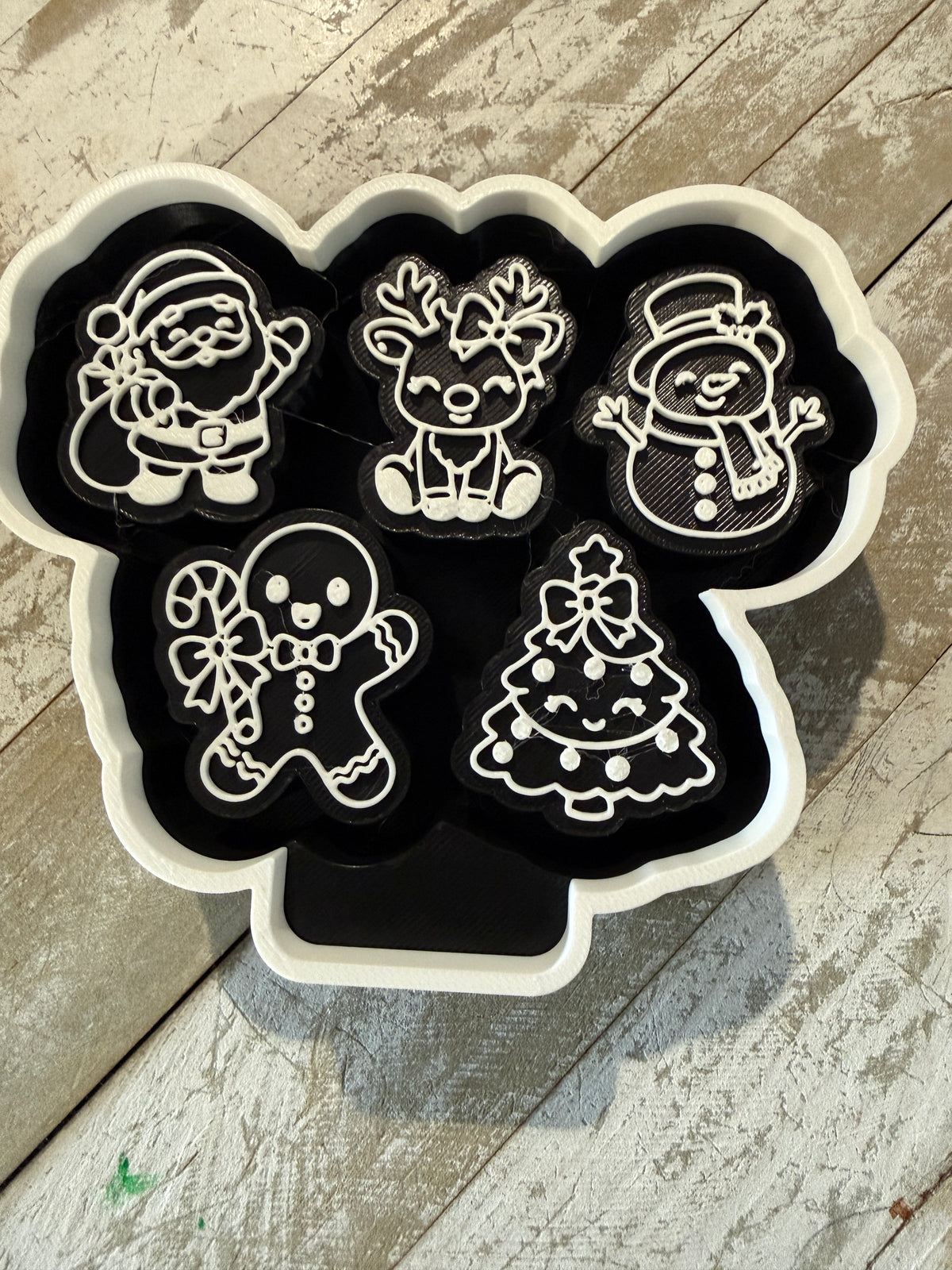 Christmas minis tree snowman reindeer mold