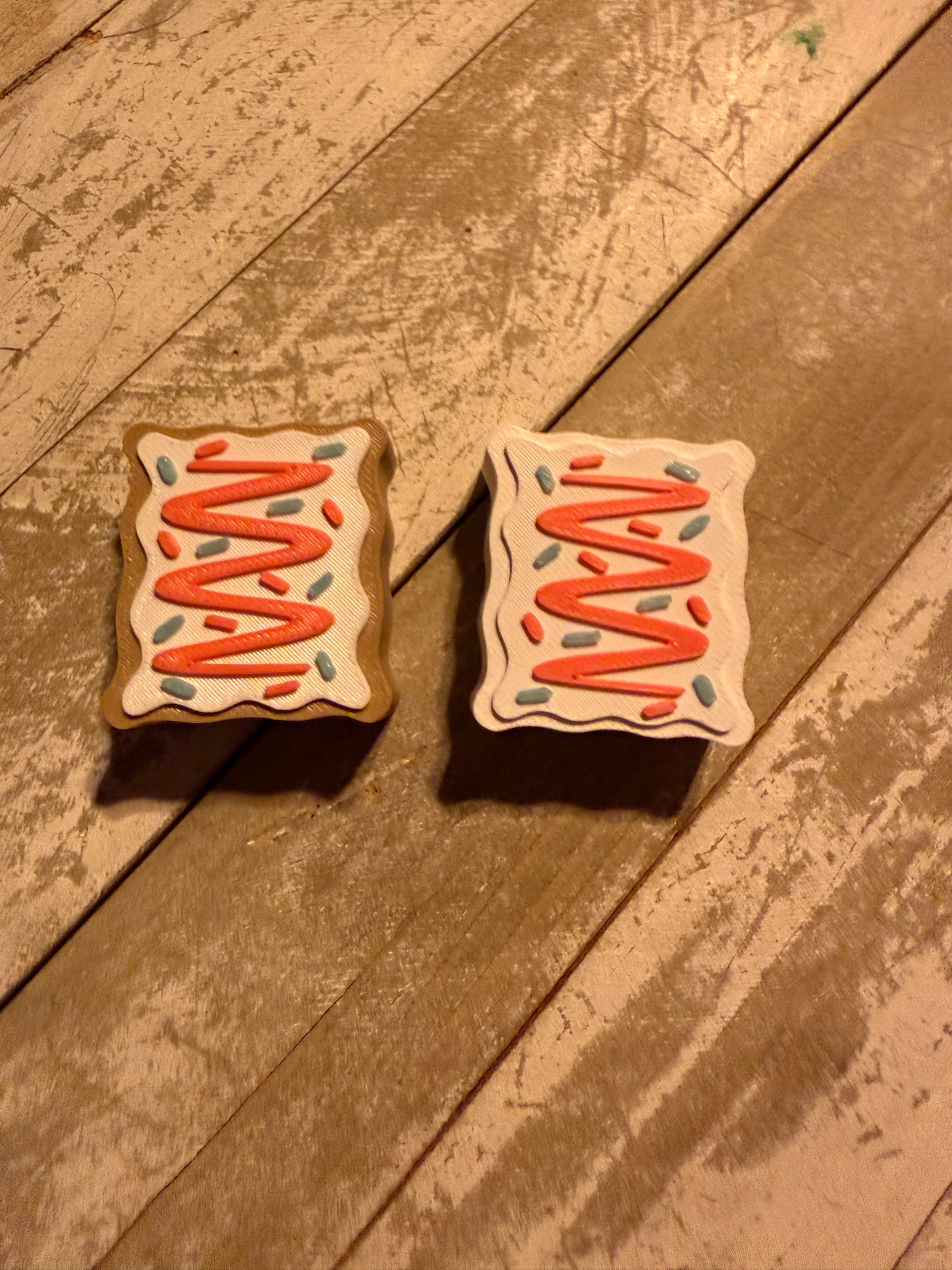 Pop tart straw toppers