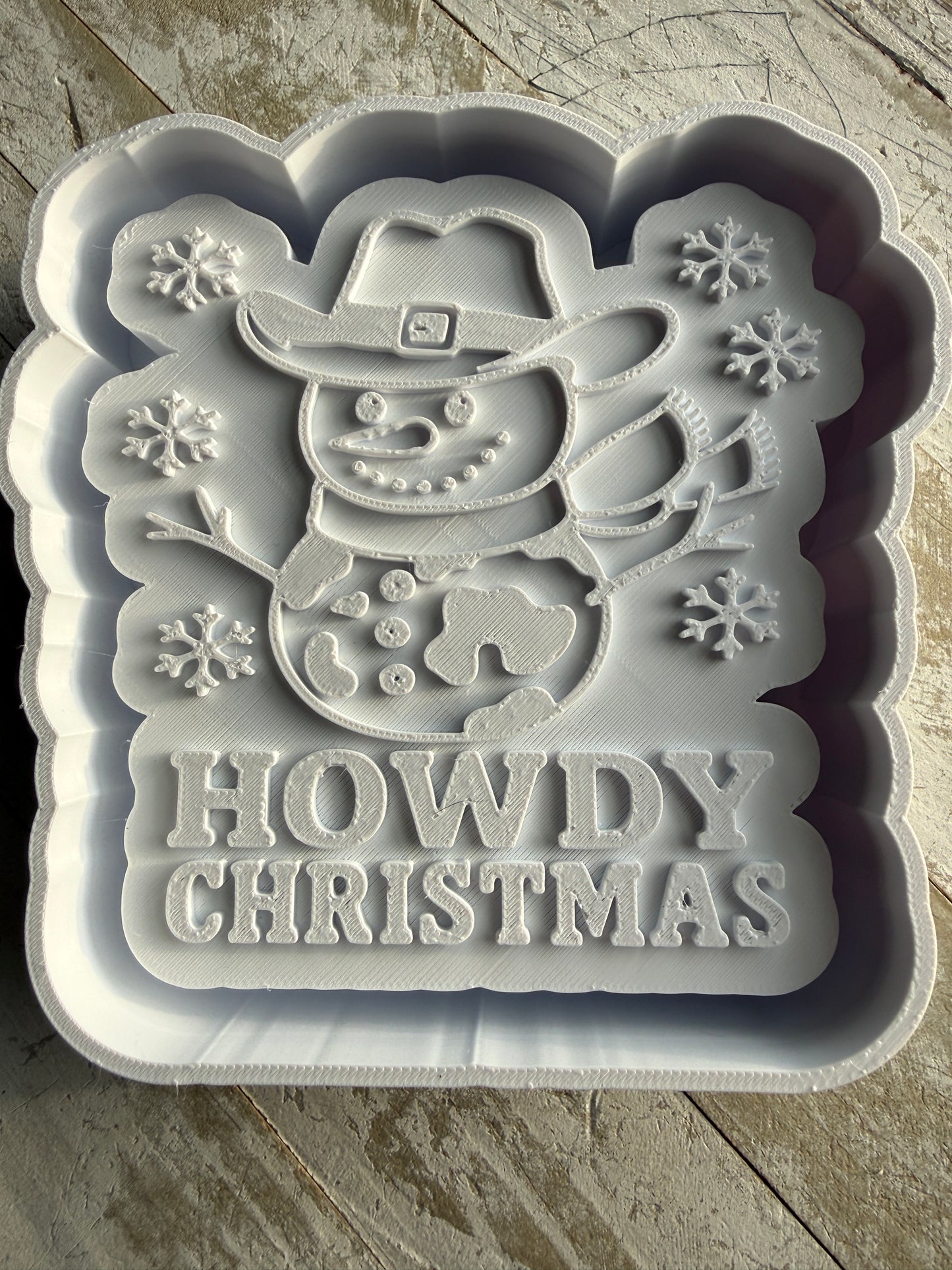 Howdy Christmas mold