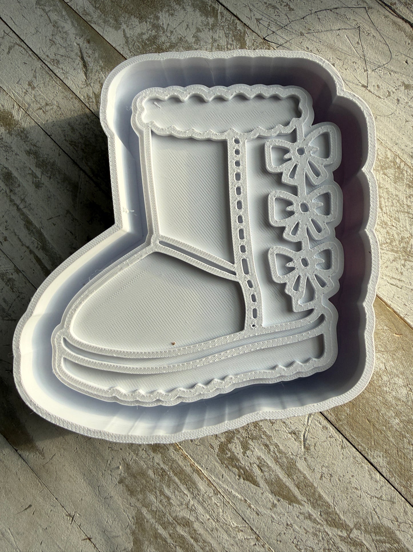 Boot with bows mold