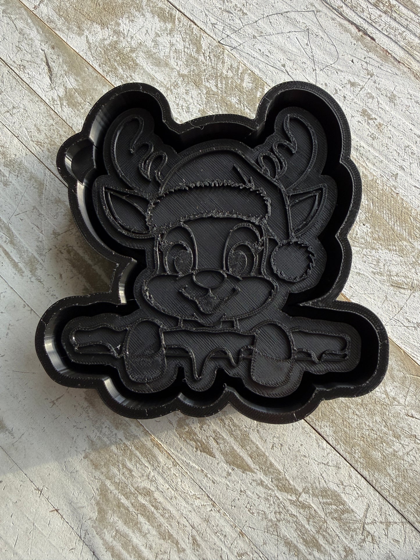 Reindeer on a log mold