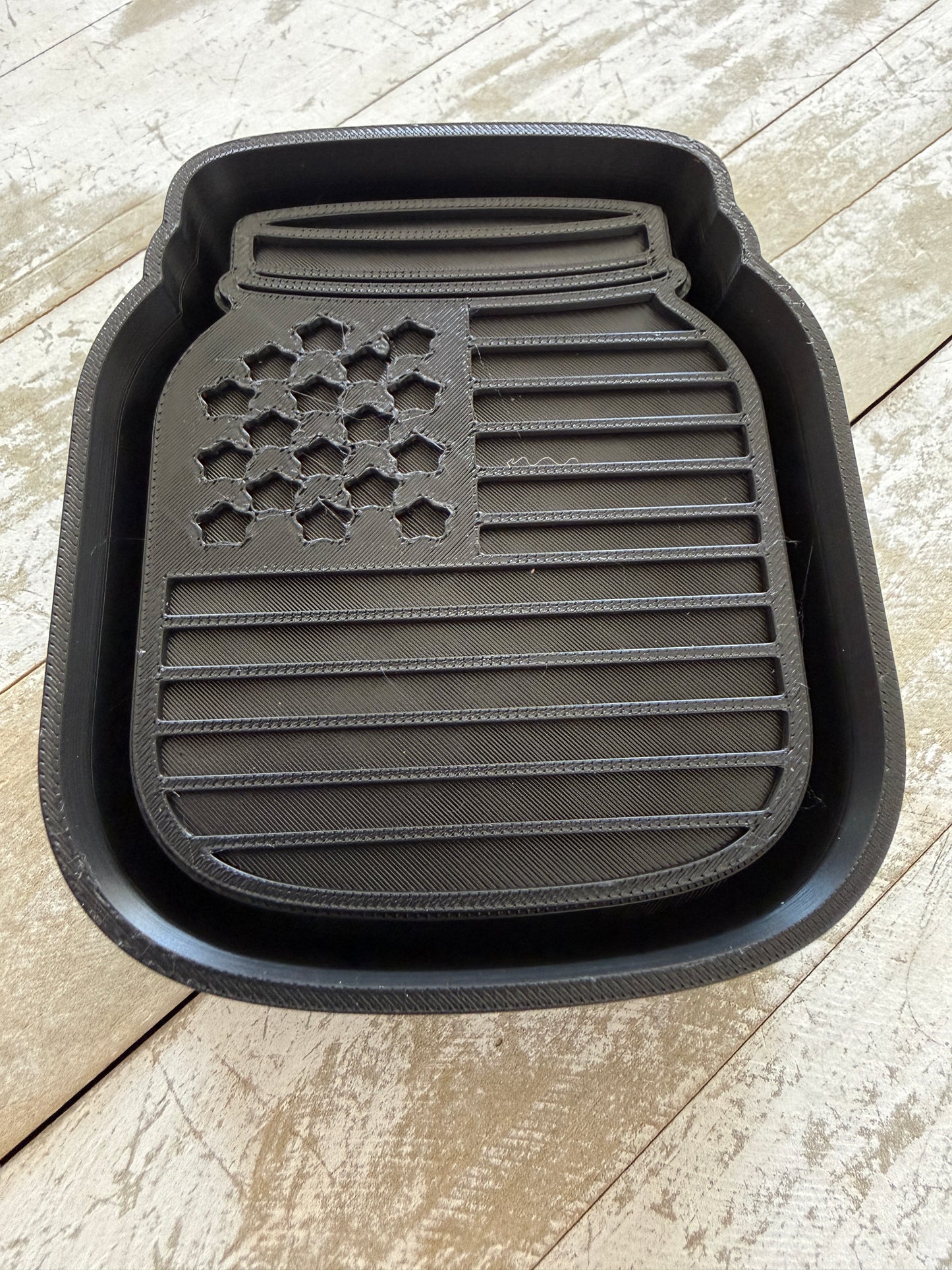 Stars and Stripes jar mold