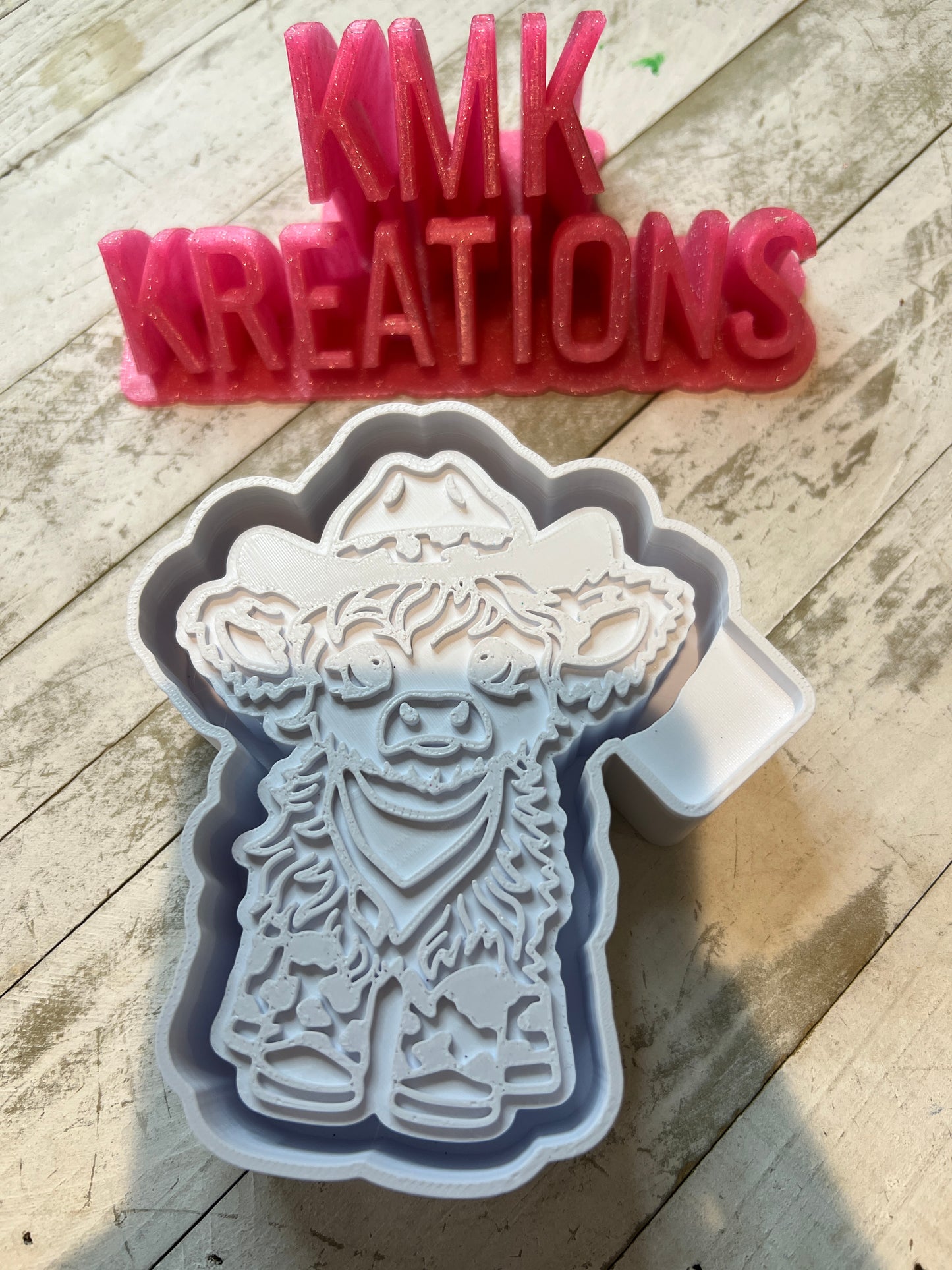 Cowgirl cow freshie mold