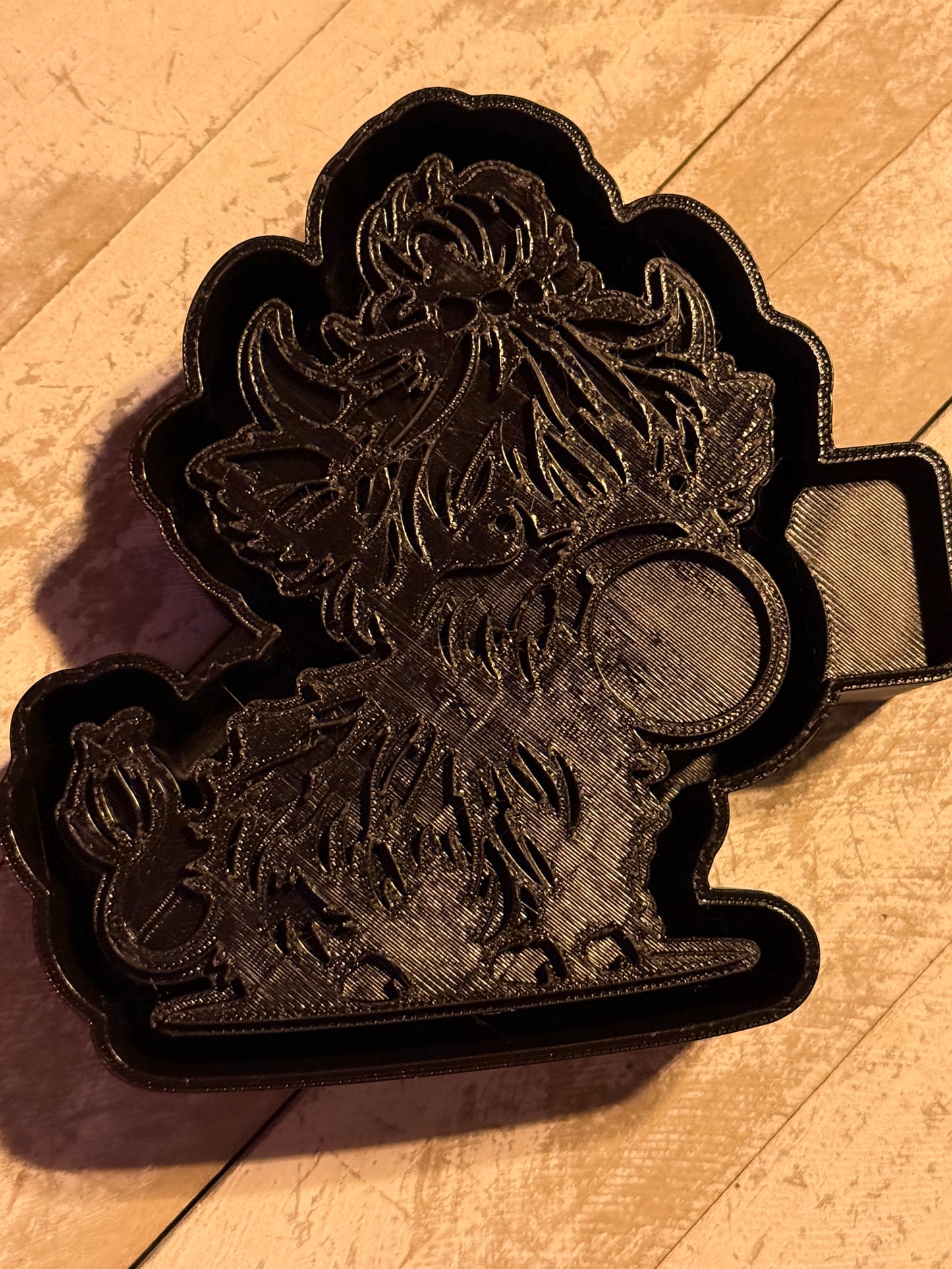 Cow blowing bubble mold