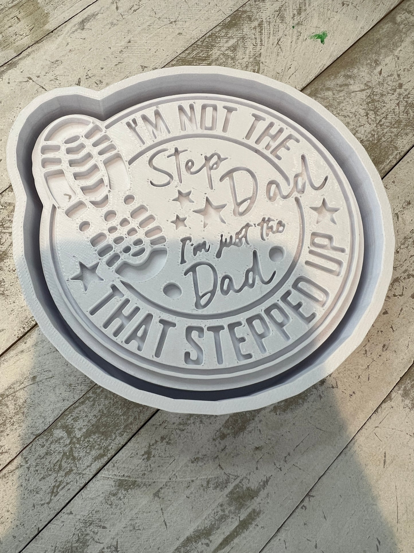Stepped up dad freshie mold
