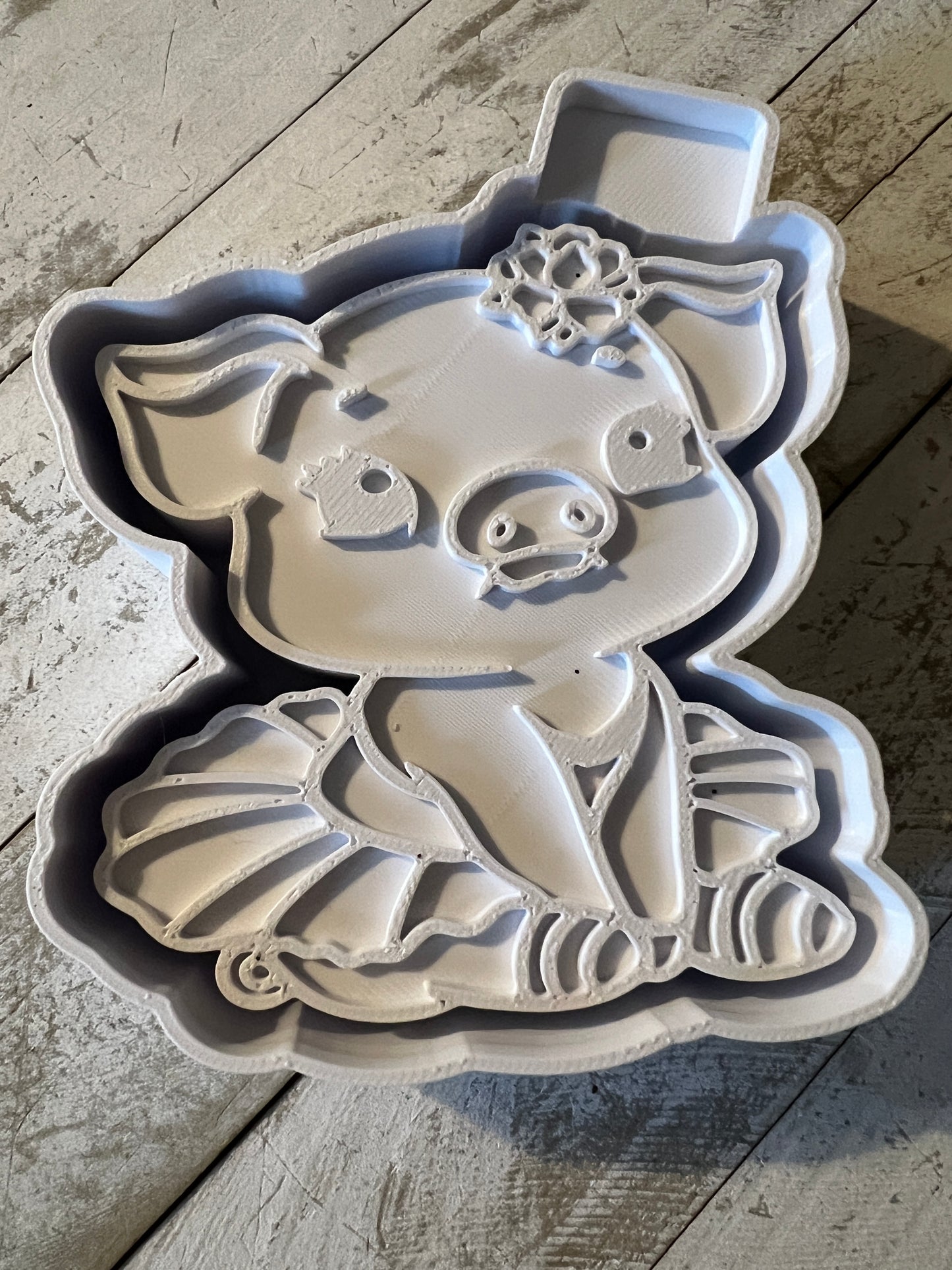 Ballerina pig freshie mold