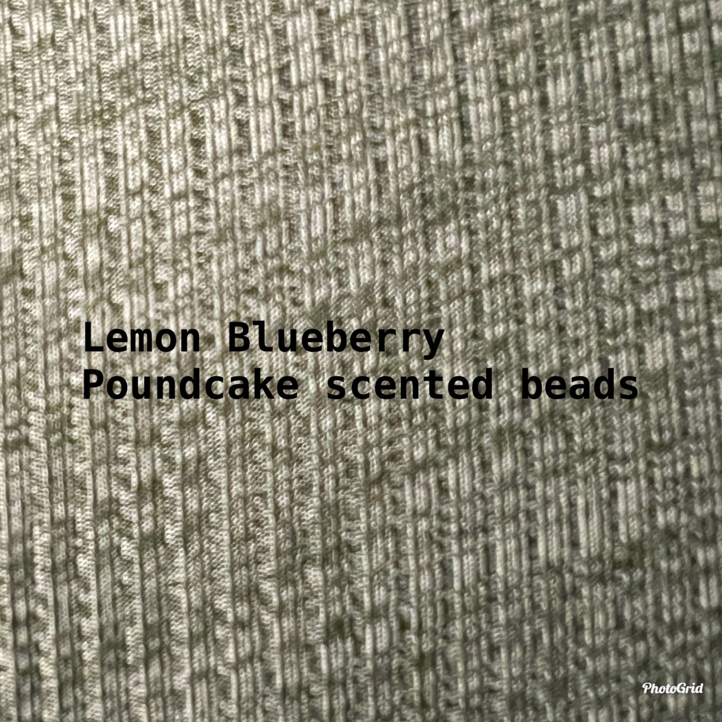 Lemon blueberry poundcake scented beads 8oz