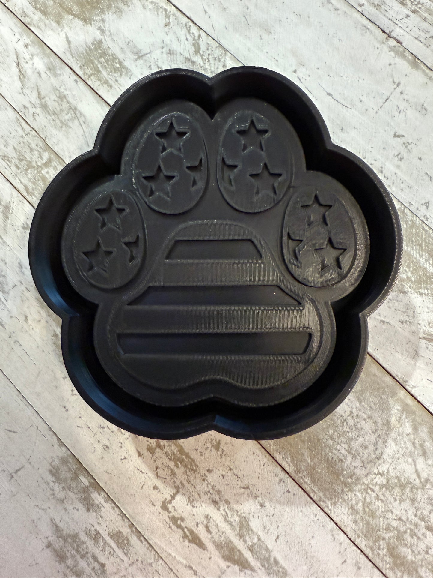 Stars & stripes paw print freshie mold