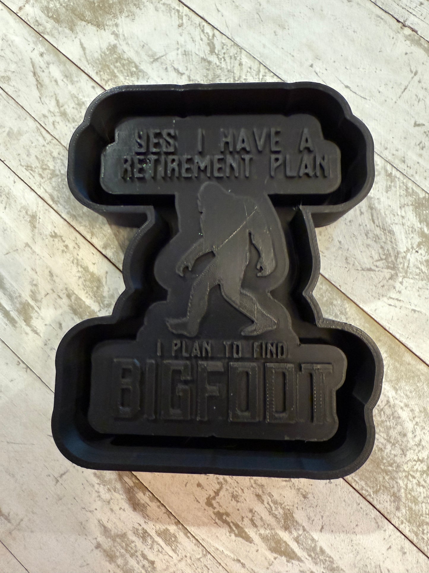 Big foot retirement plan freshie mold