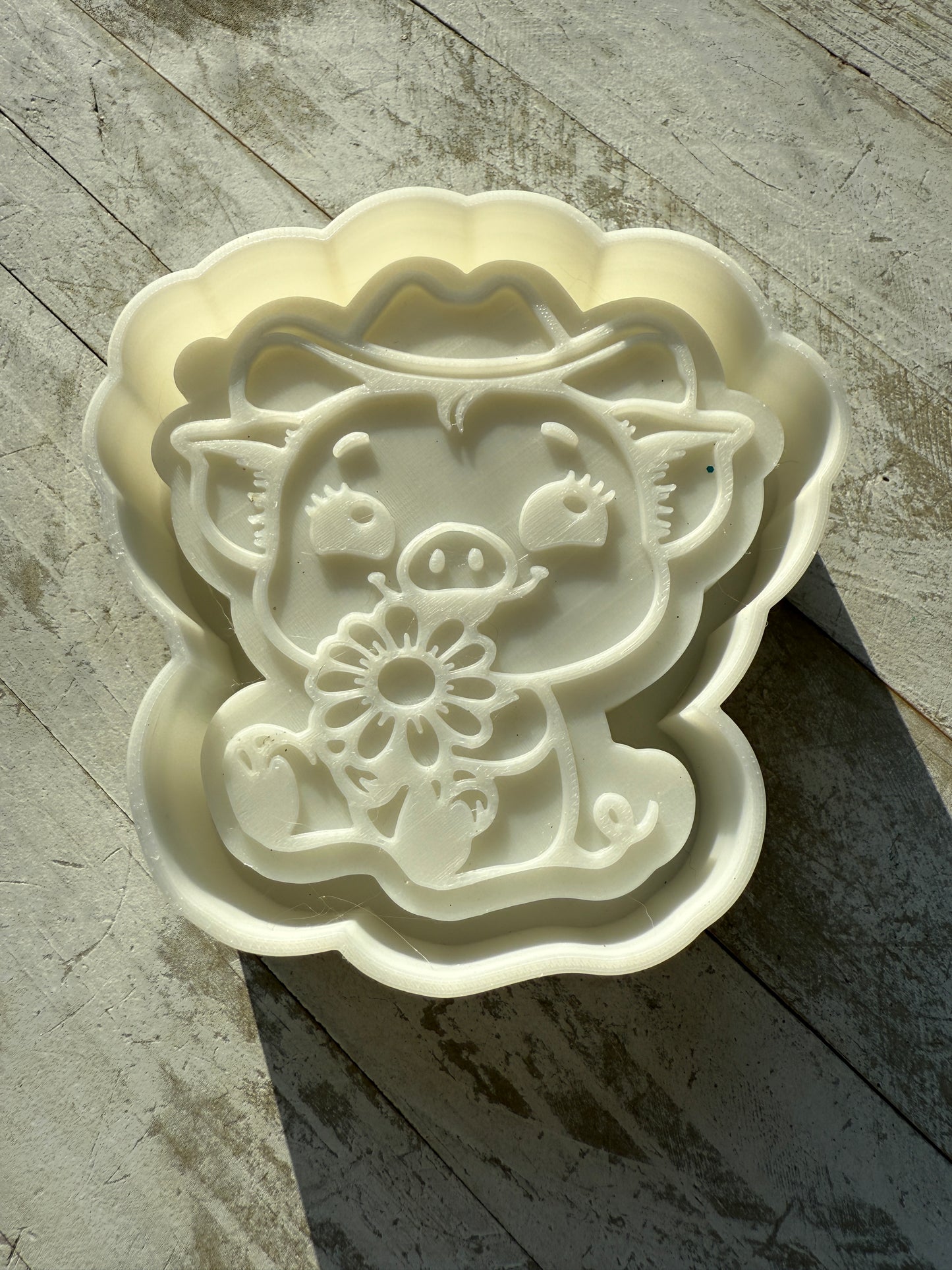 Cow boy pig freshie mold