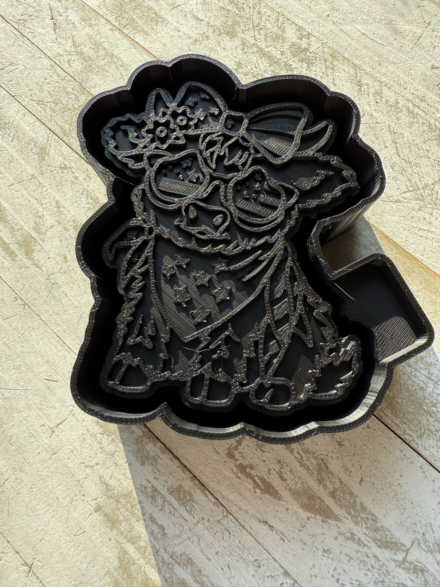 4th of July cow freshie mold