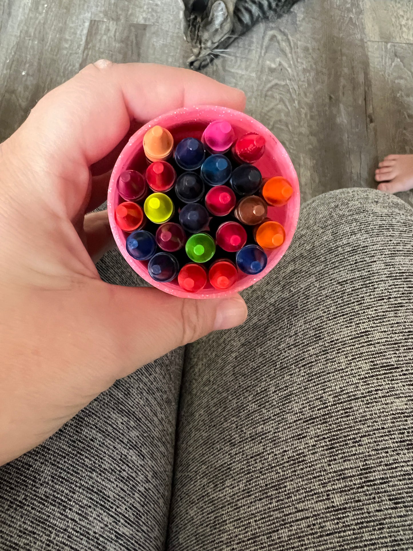 Crayon holder 3d printed