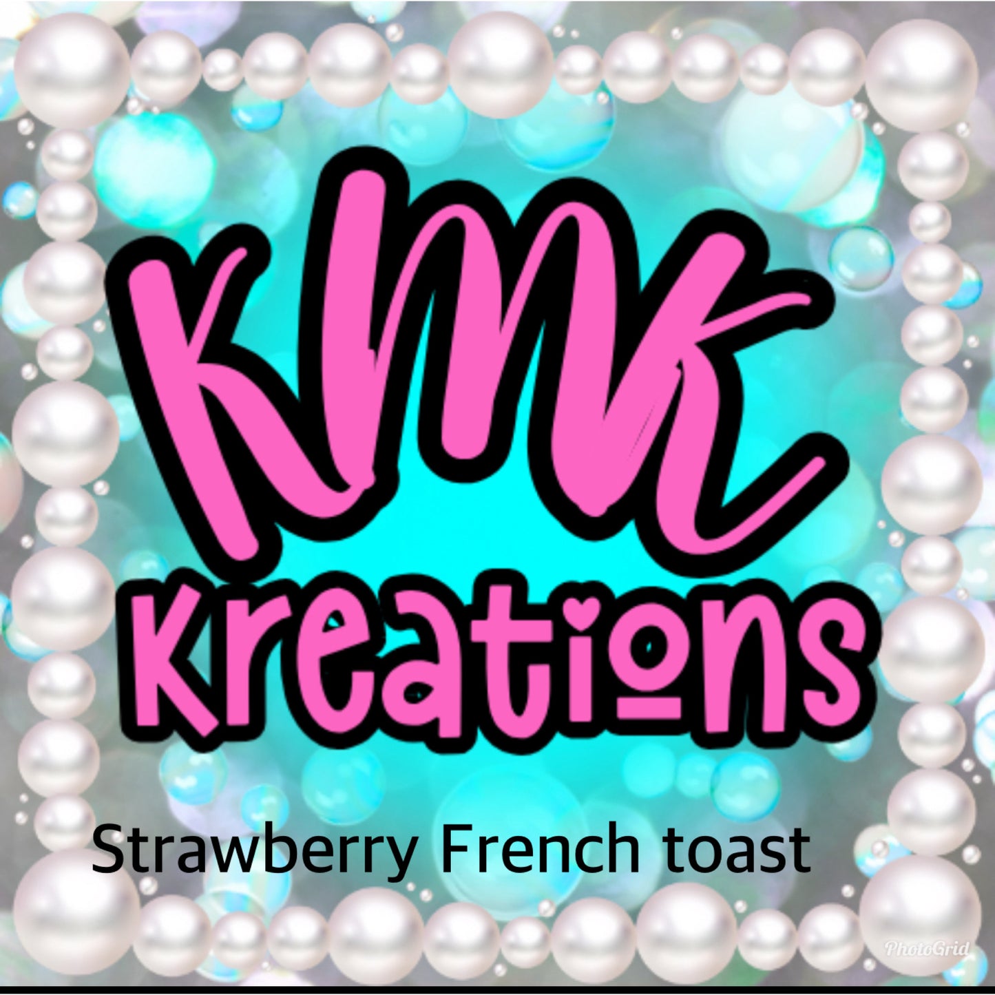 Strawberry French toast, scented beads 