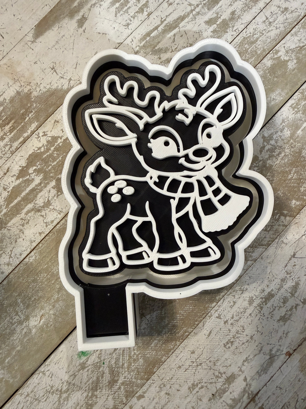 Winter reindeer mold