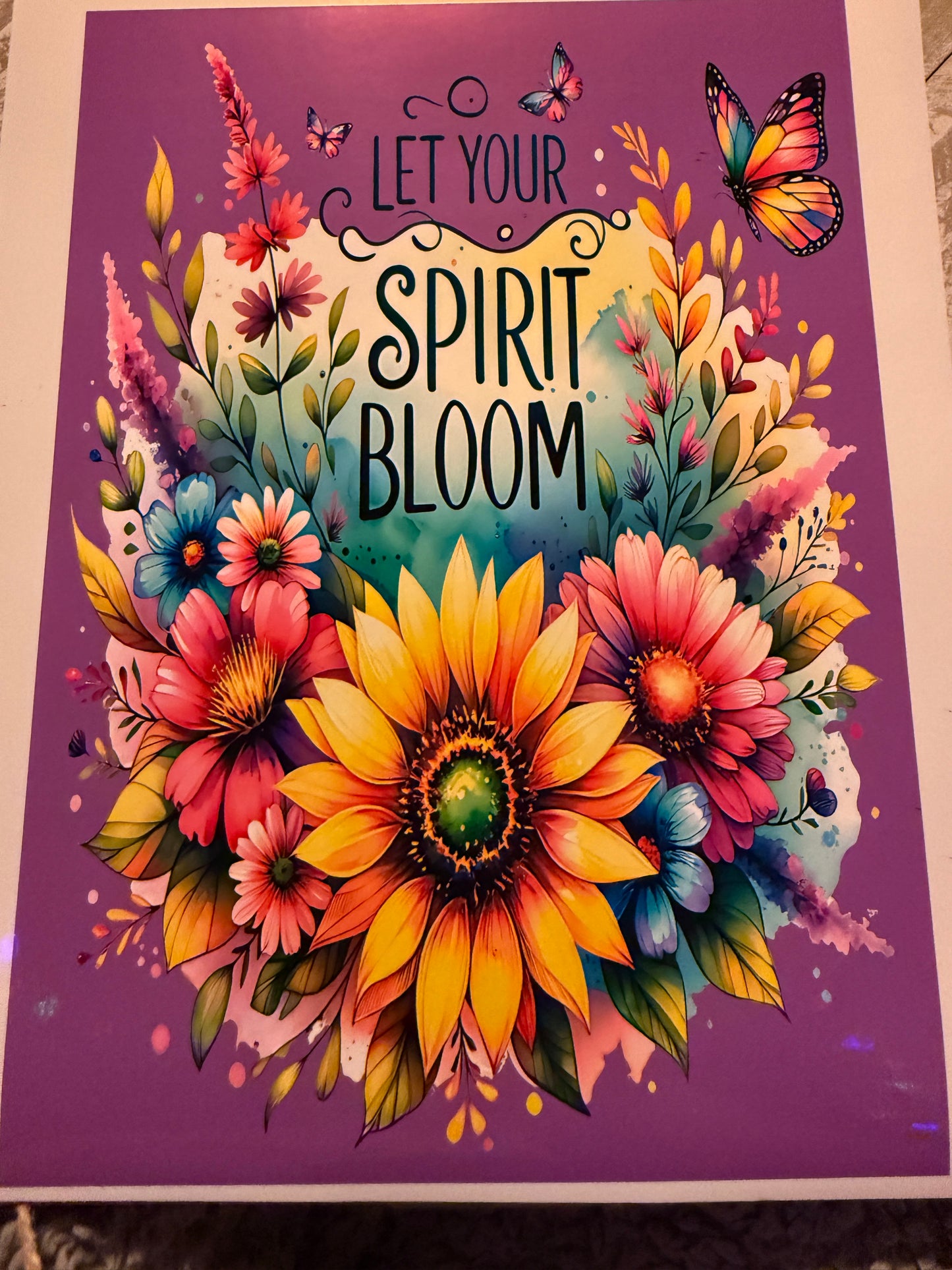 Let the spirit bloom notebook